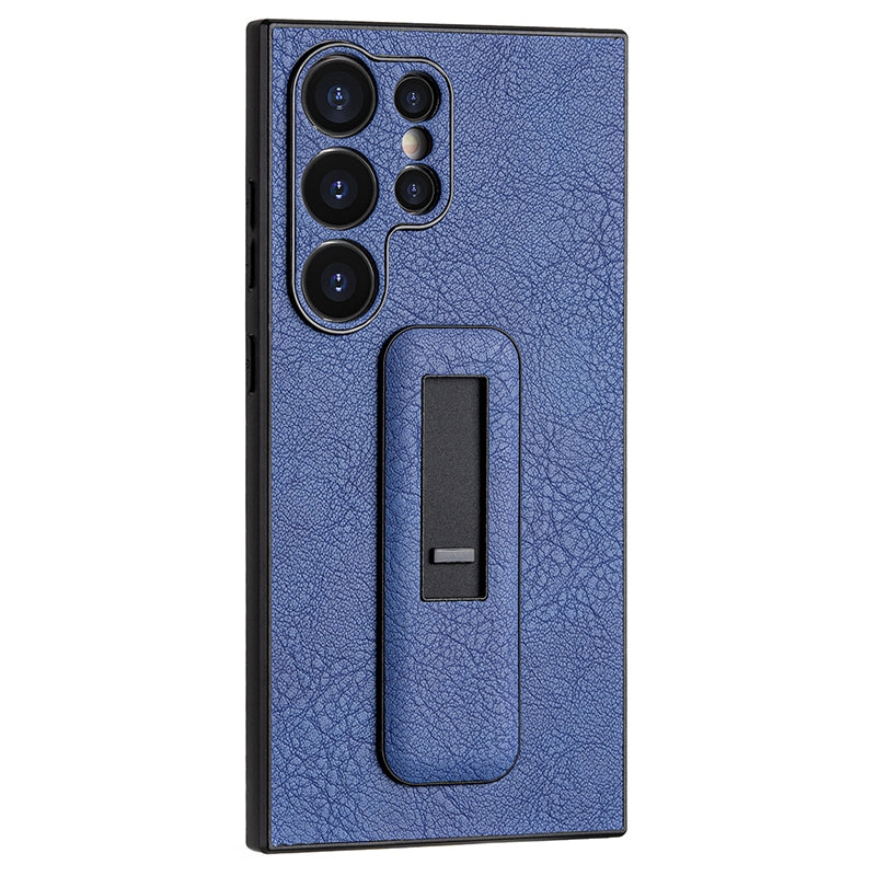 For Samsung Galaxy S24 Ultra Case Shockproof PC+PU Leather Phone Cover with Push-pull Kickstand For Samsung Galaxy S24 Ultra Case Shockproof PC+PU Leather Phone Cover with Push-pull Kickstand